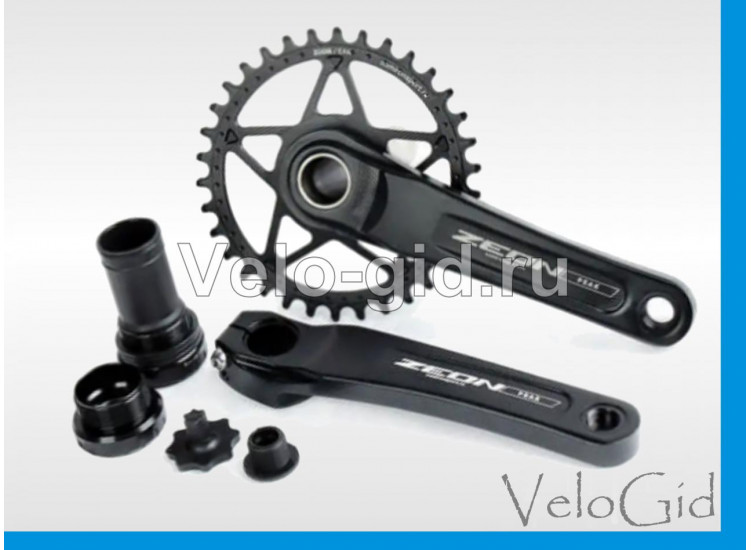 Система Шатунов Zeon Peak 34Т Hollowtech 2 + Каретка